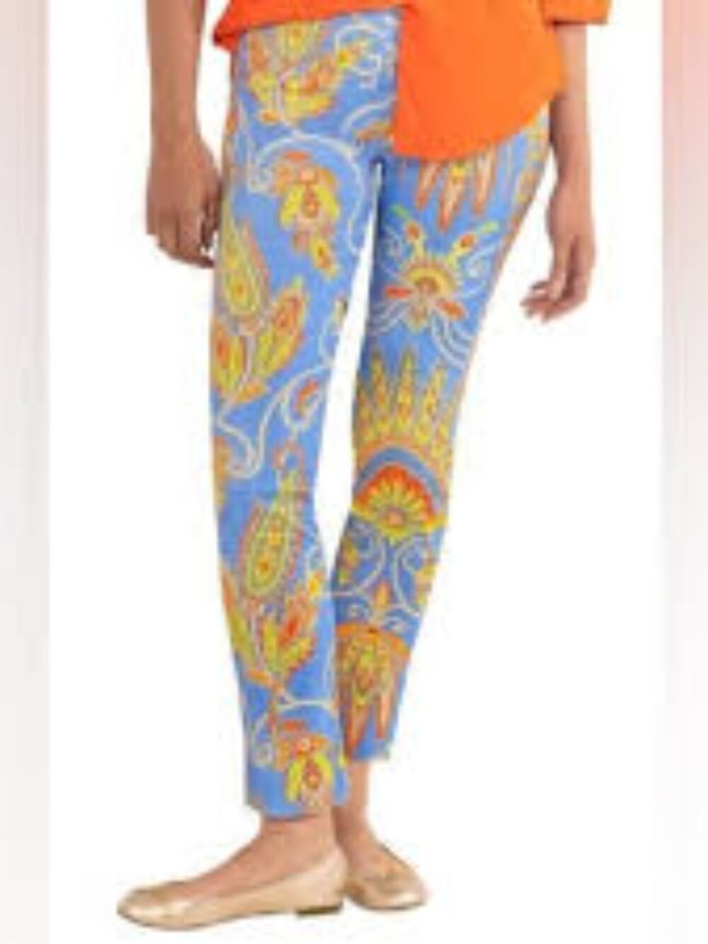 Truth by Republic Blue Paisley Print Pants Size XS